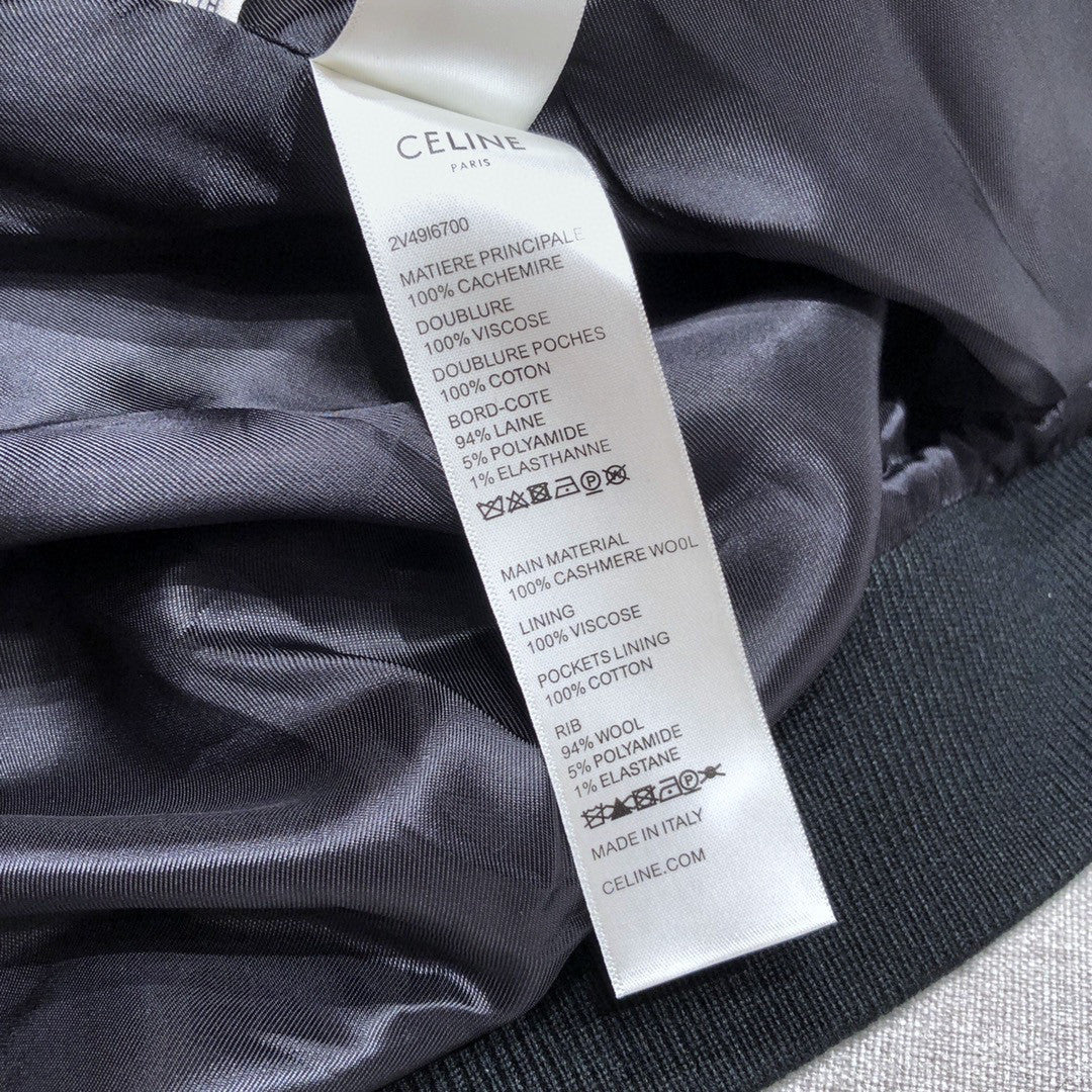 Celine Hooded Baseball Jacket #96113