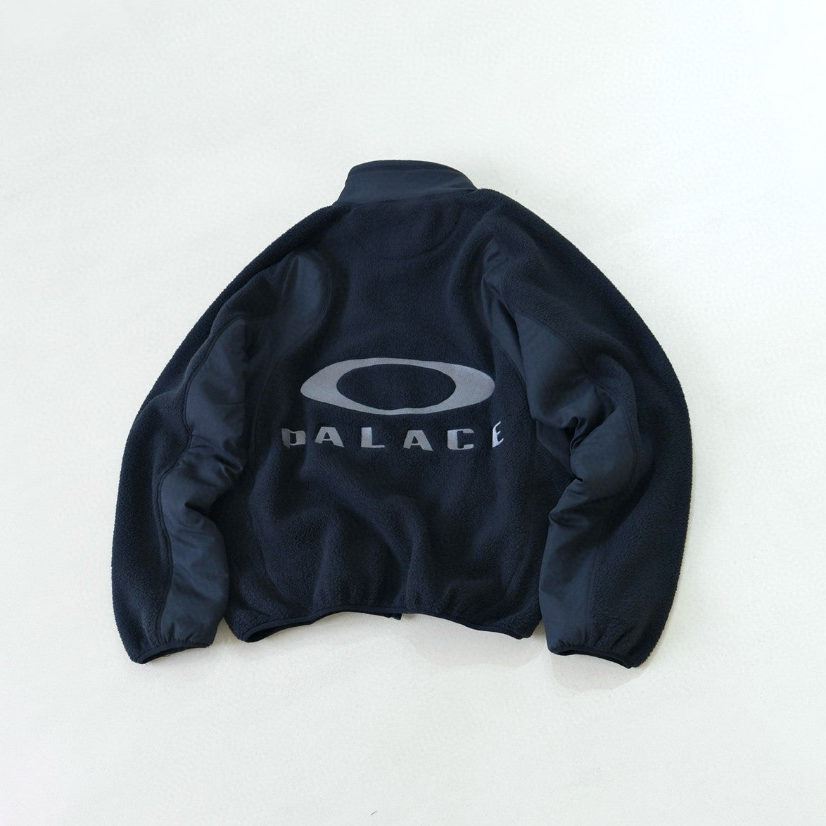 PALACE X Oakley Men's Fall/Winter Fashion Casual High Neck Zipper Logo Embroidered Stand Up Collar Fleece Jacket #79439