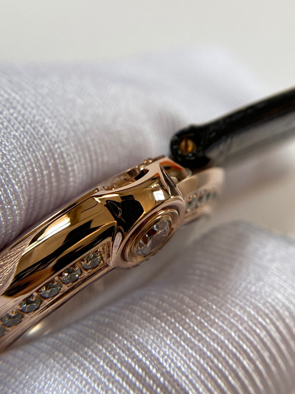 Cartier Black Strap Decorative Watch #21921