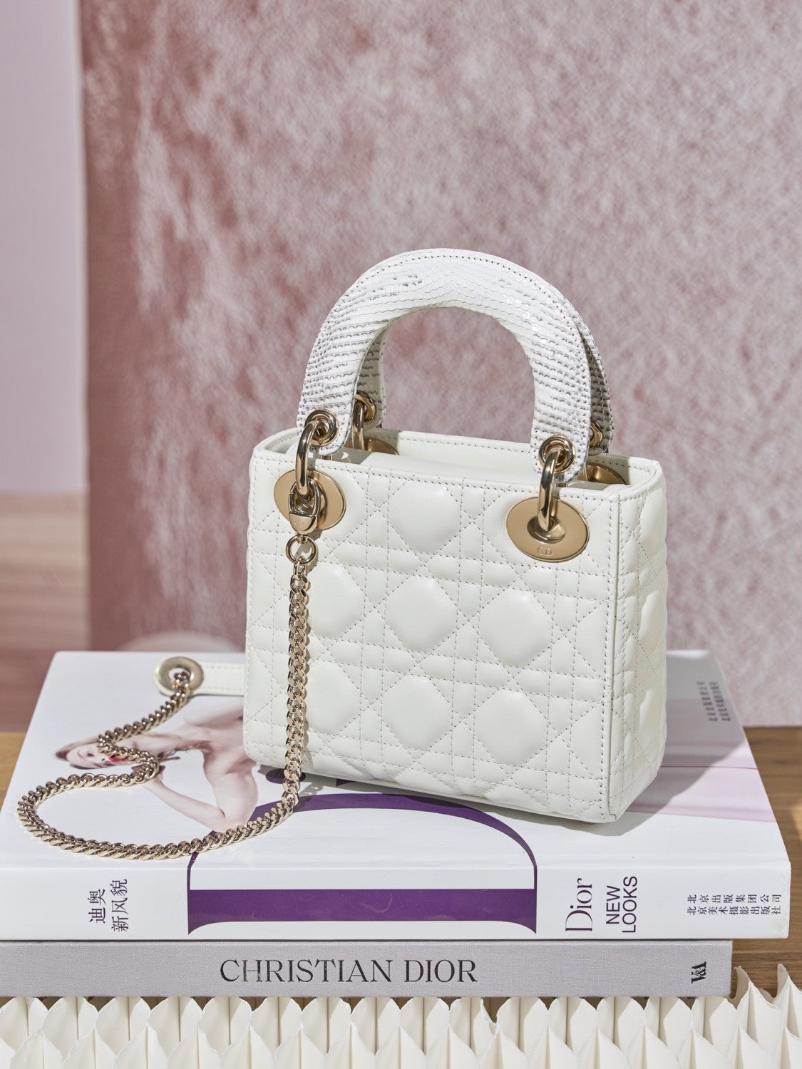 Dior Women's Fashion Classic Logo Badge Decorated Leather Chain Handbag Tote Shoulder Bag Bags #78757