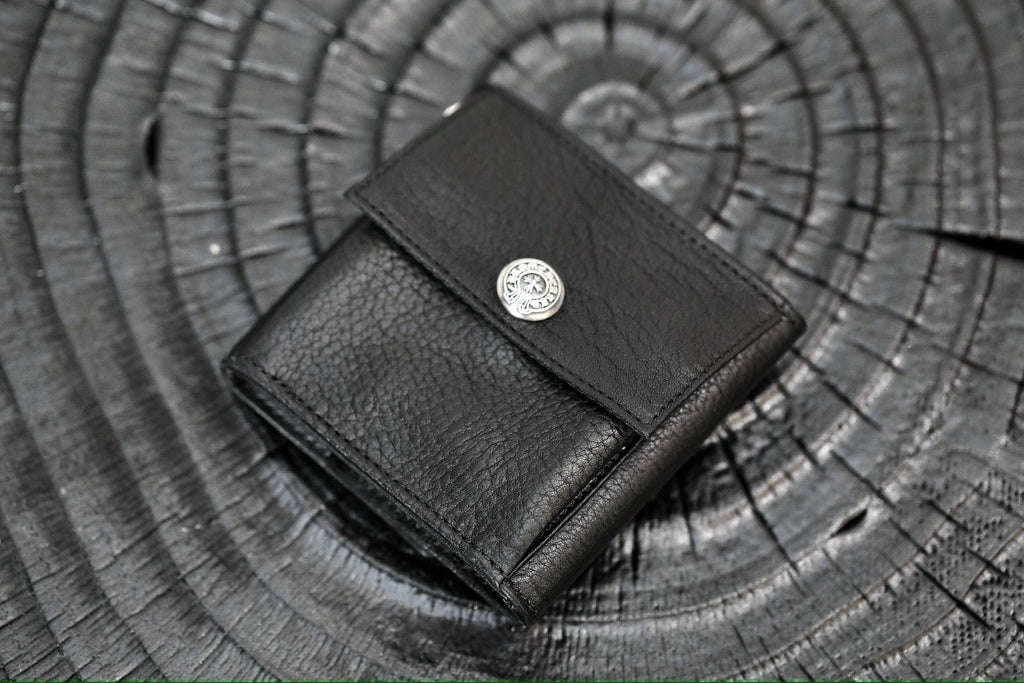 Chrome Hearts Luxury Fashion Trend Italian Cowhide 925 Sterling Silver Accessories Couple Men's And Women's Models Folding Card Case Card Holder Bags Bag #76515
