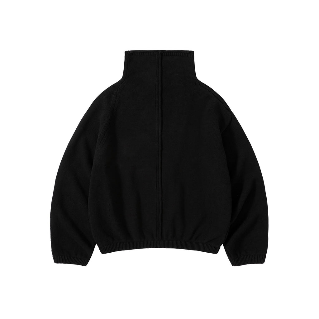 Dries Van Noten DVN Men's Spring And Autumn Winter Zipper Stand up Collar Knitted Solid Color Long Sleeve Sweater Ngvp #2552