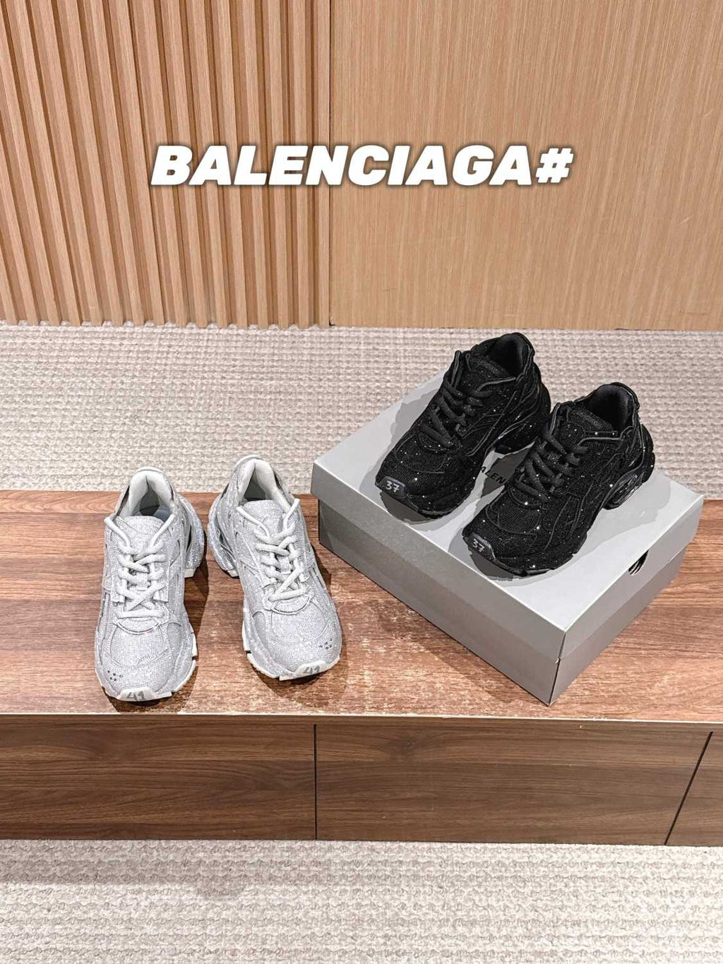 Balenciaga  Runner Sneaker With Rhinestones #333852