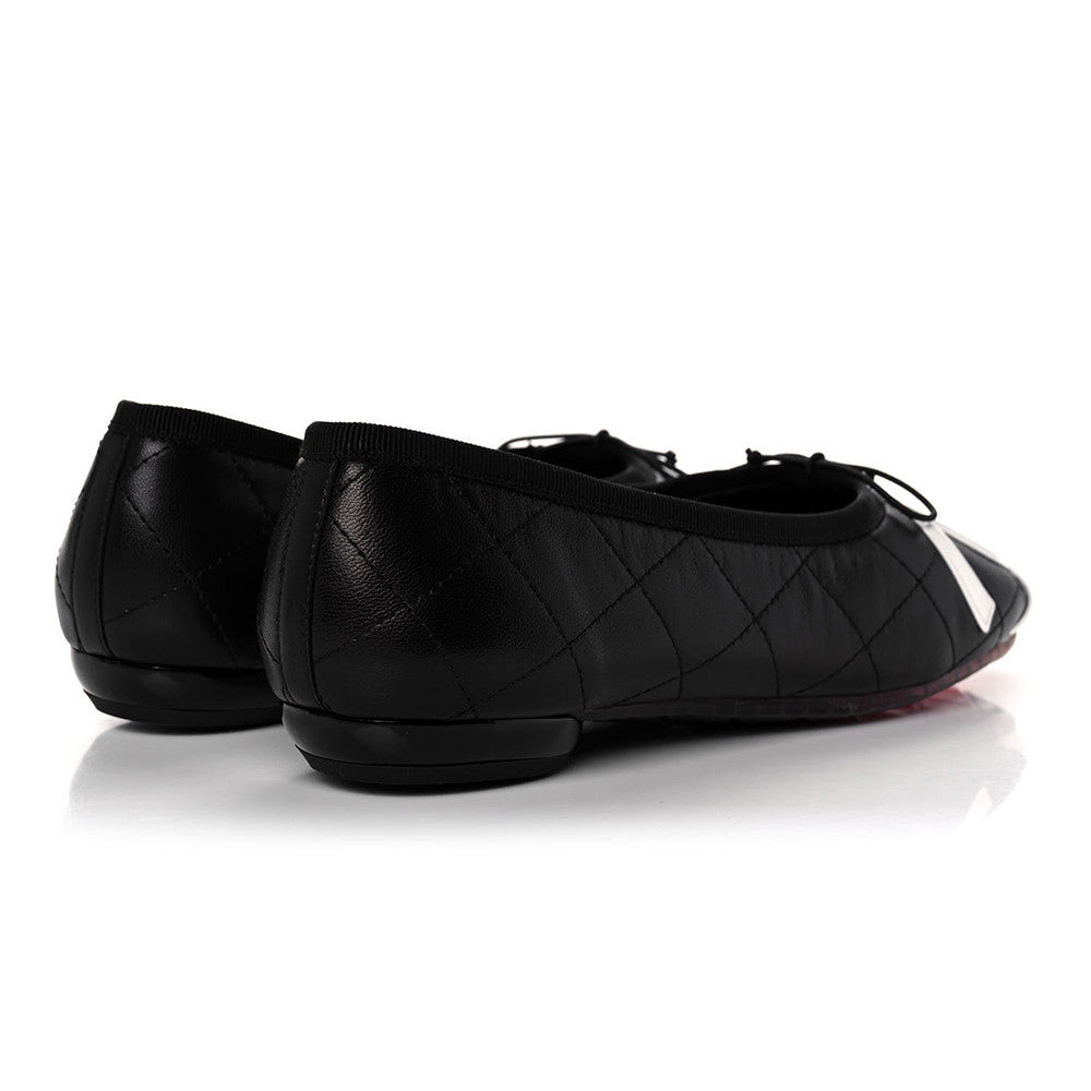Chanel Lambskin Cambon Quilted Ballerina Flats #310355