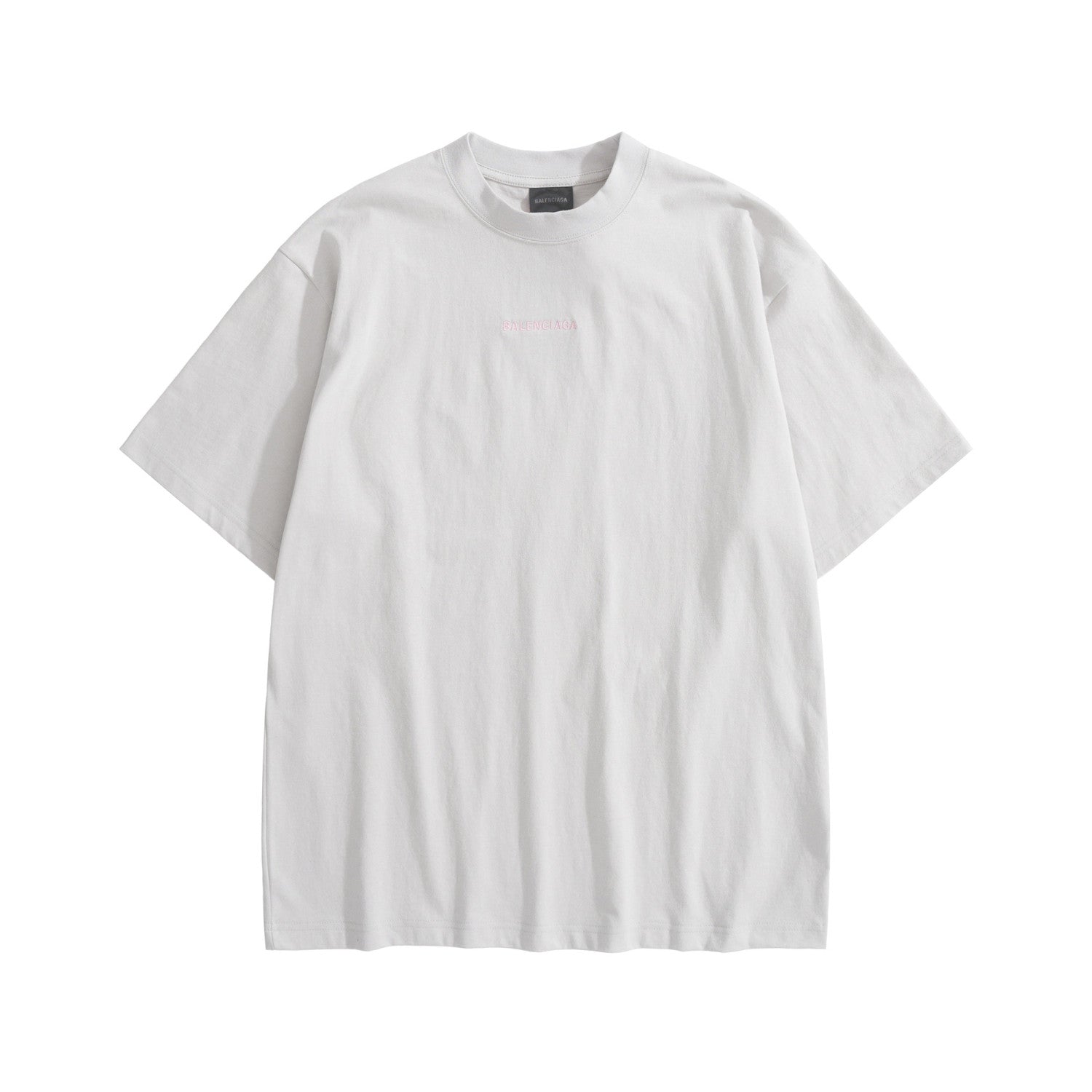 Balenciaga Men's Balenciaga Back T-shirt Medium Fit in Dirty White Baby-pink #377015