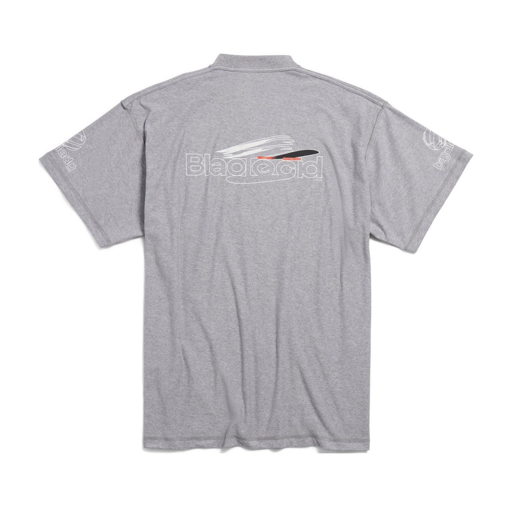Balenciaga Men's Summer Do-Over Letter Printed Plain Knit Cotton Round Neck Short Sleeve T-Shirt #98971