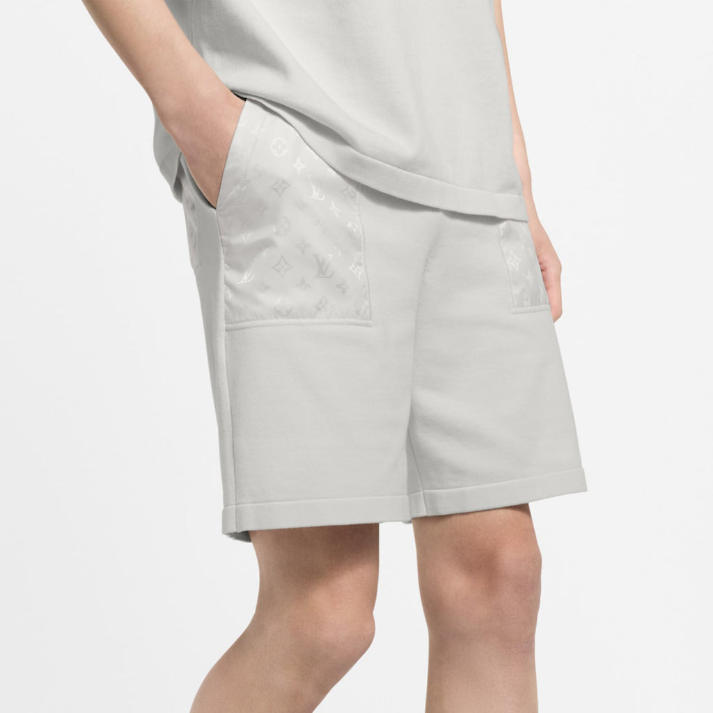 Louis Vuitton Monogram Nylon Embellished Shorts Men's Spring/summer Fashion Trend Casual Drawstring Shorts #77624