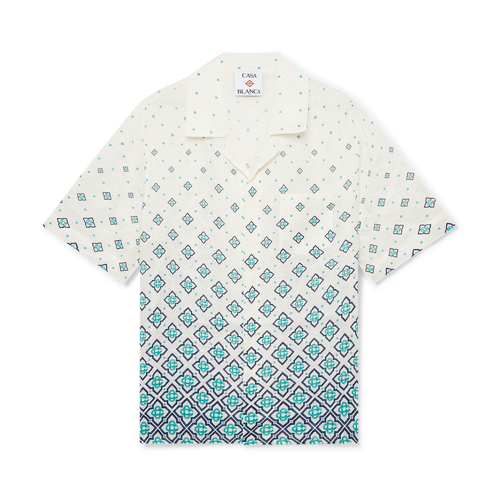 Casablanca Gradient Monogram Linen Shirt Shorts #337182