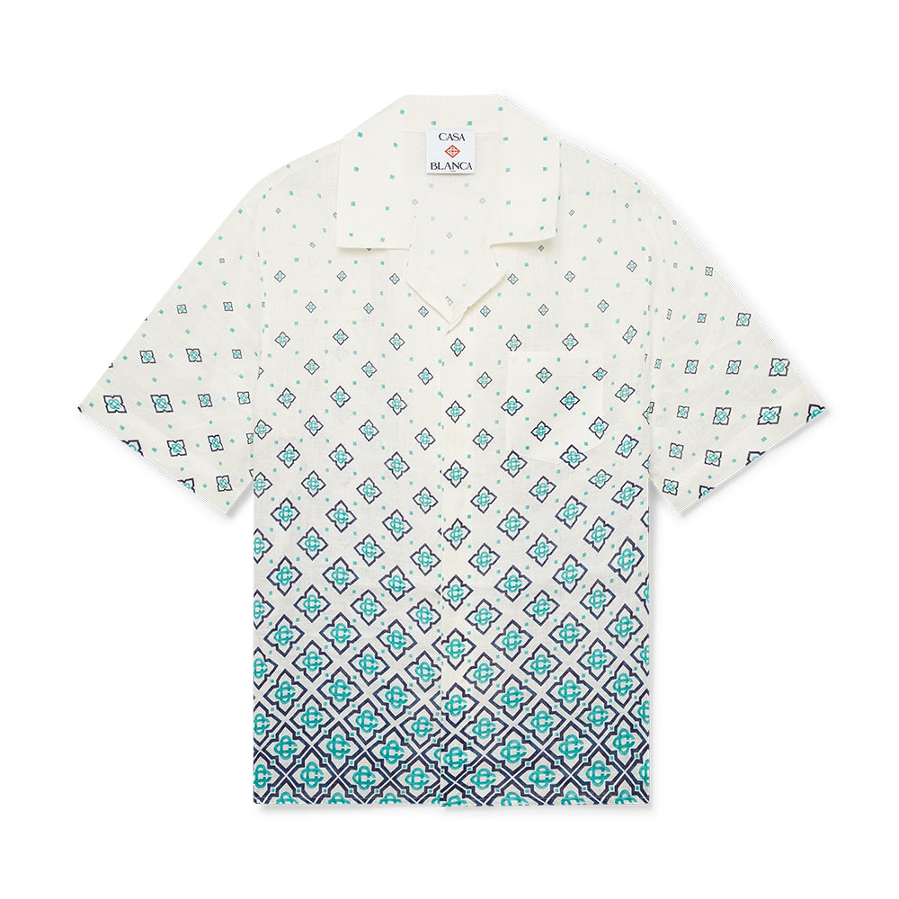 Casablanca Gradient Monogram Linen Shirt Shorts #337182