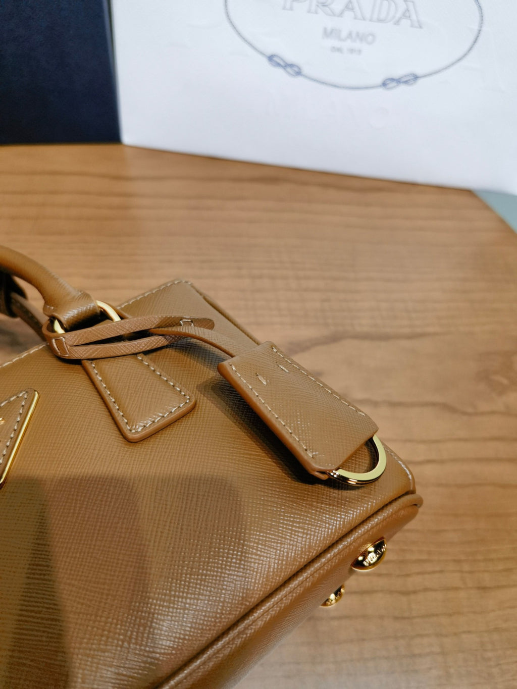 Prada Caramel Prada Galleria Mini Saffiano Leather Bag #333995