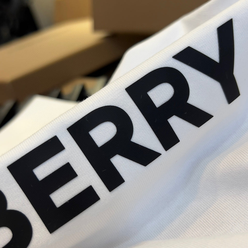 Burberry Letter White Short Sleeve T-Shirt #96153