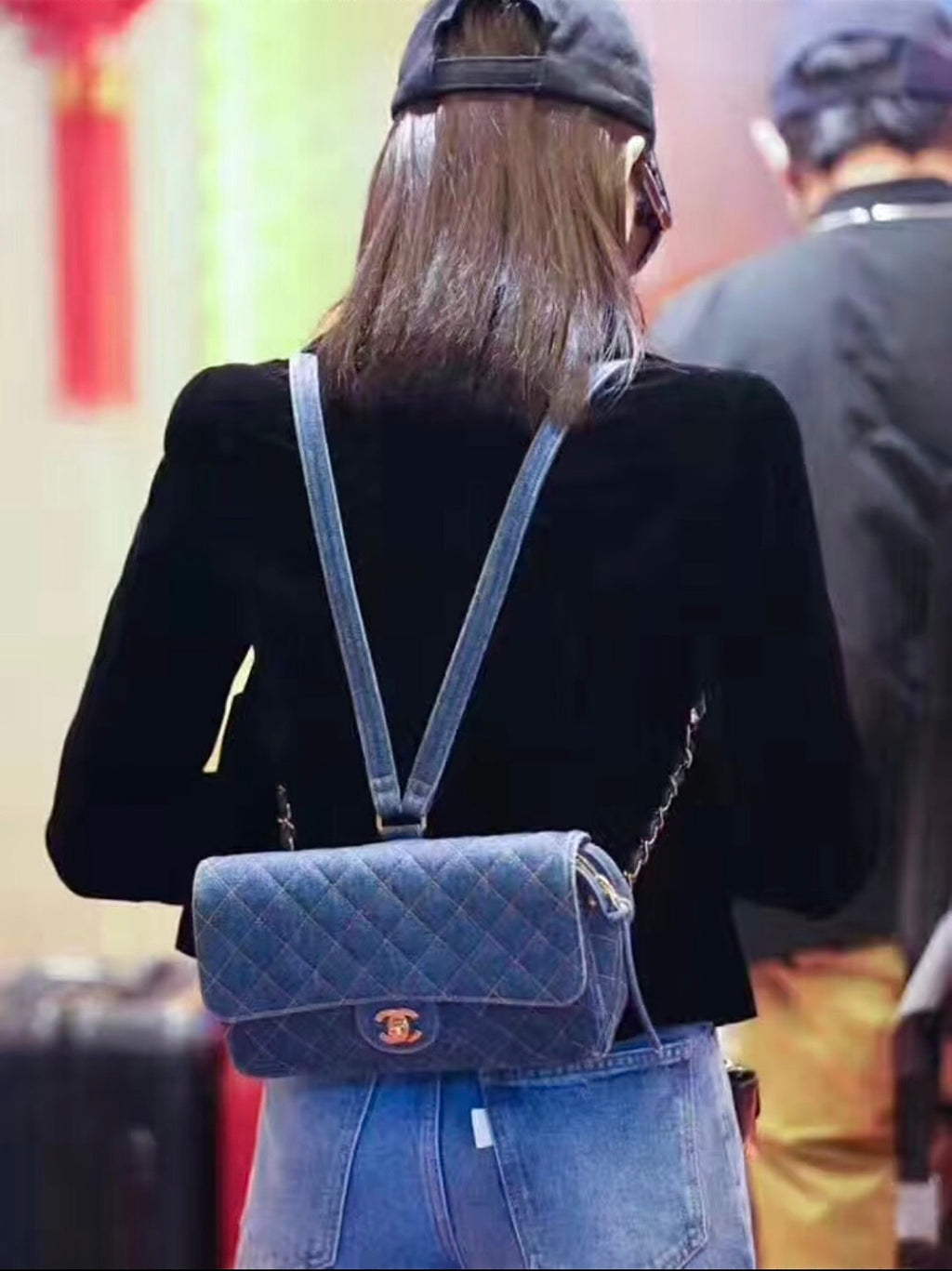 Chanel Vintega Denim Backpack #377605