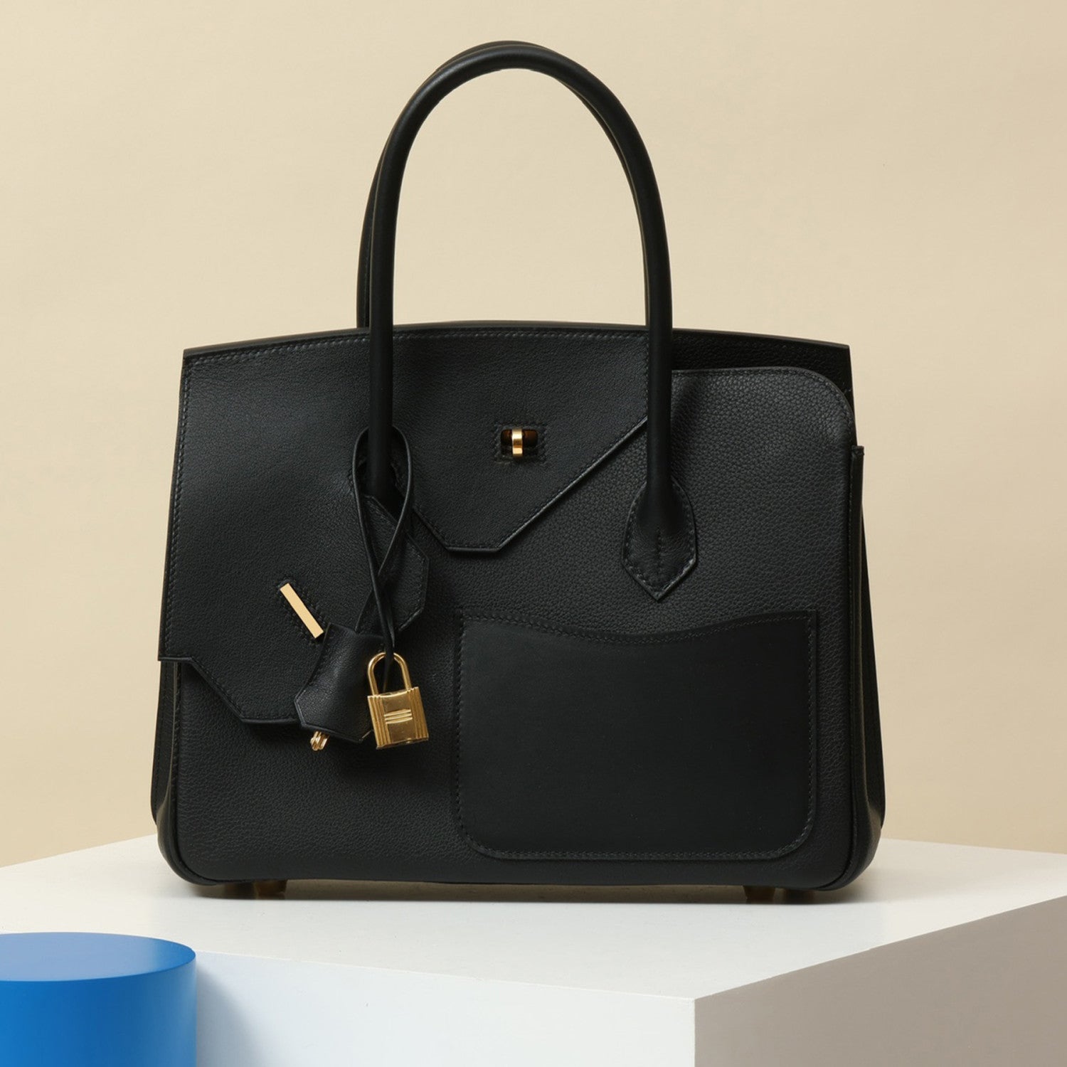 Hermes Limited Edition Birkin 30 Desordre Black And Silver Multicolor Luxury Fashion Handbag #81888A