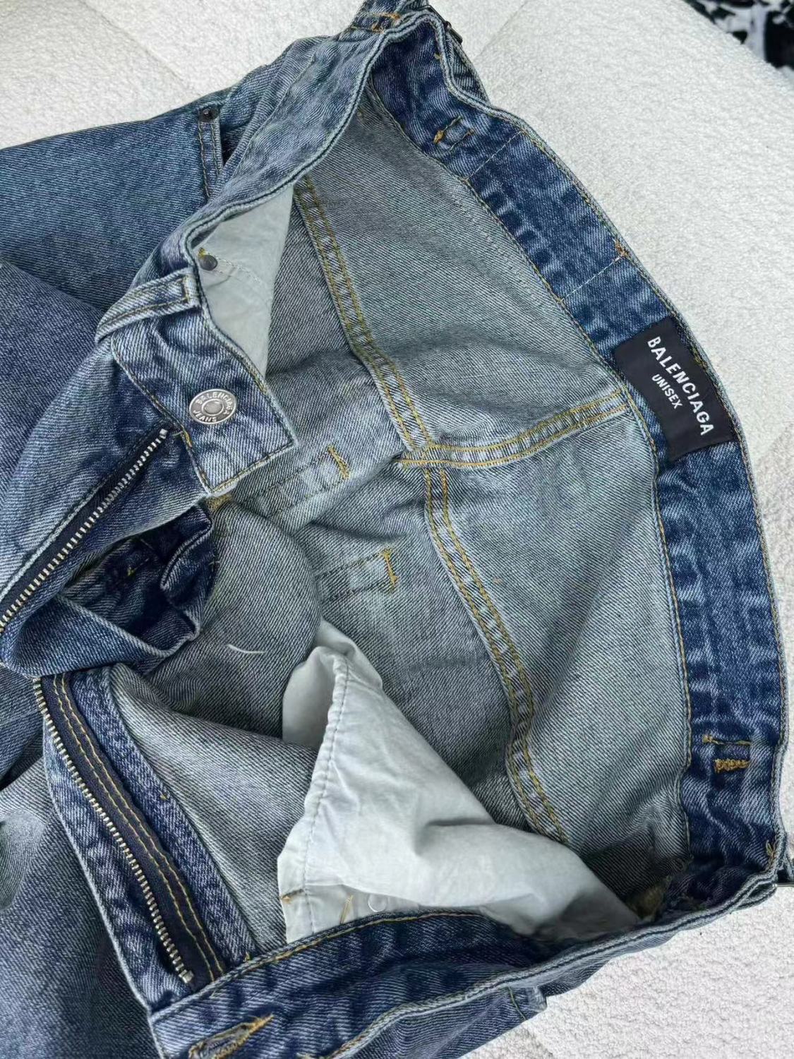 Balenciaga Men's Women's Summer Solid Color Destruction Doing Old Loose Casual Shorts Ngvp #8282
