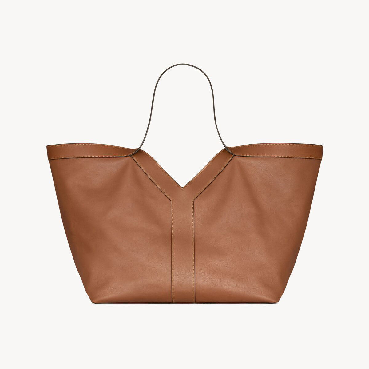 SAINT LAURENT Women's Fashion Classic Solid Color Leather Brand Logo Hook Closure Tote Bag Handbag Bags 839976-AAEB3-1000 #78415