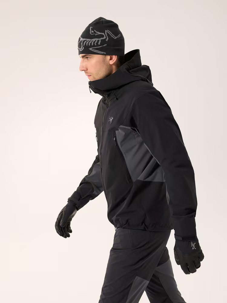 Arcteryx Serratus Hoody Men's Autumn/winter Fashion Casual Solid Color Logo Embroidery Soft Shell Fabric Hooded Zipper Jacket #78322