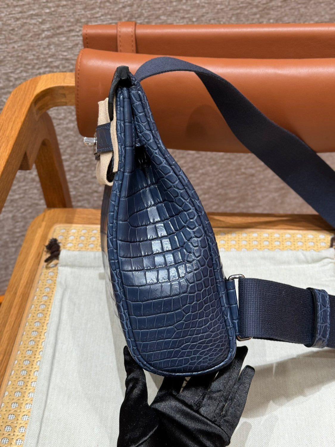 Hermes Hac A Dos Small Backpack 28cm Kelly Crossbody Bag Crocodile-print Special Leather Bag Shoulder Bag Togo From France #196033