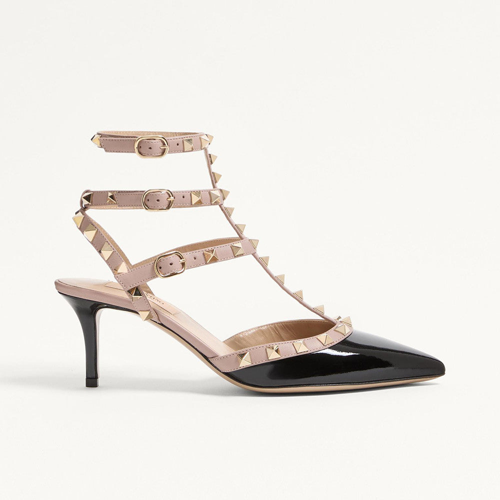 Valentino Rockstud Caged Pump 65mm Poudre #334615
