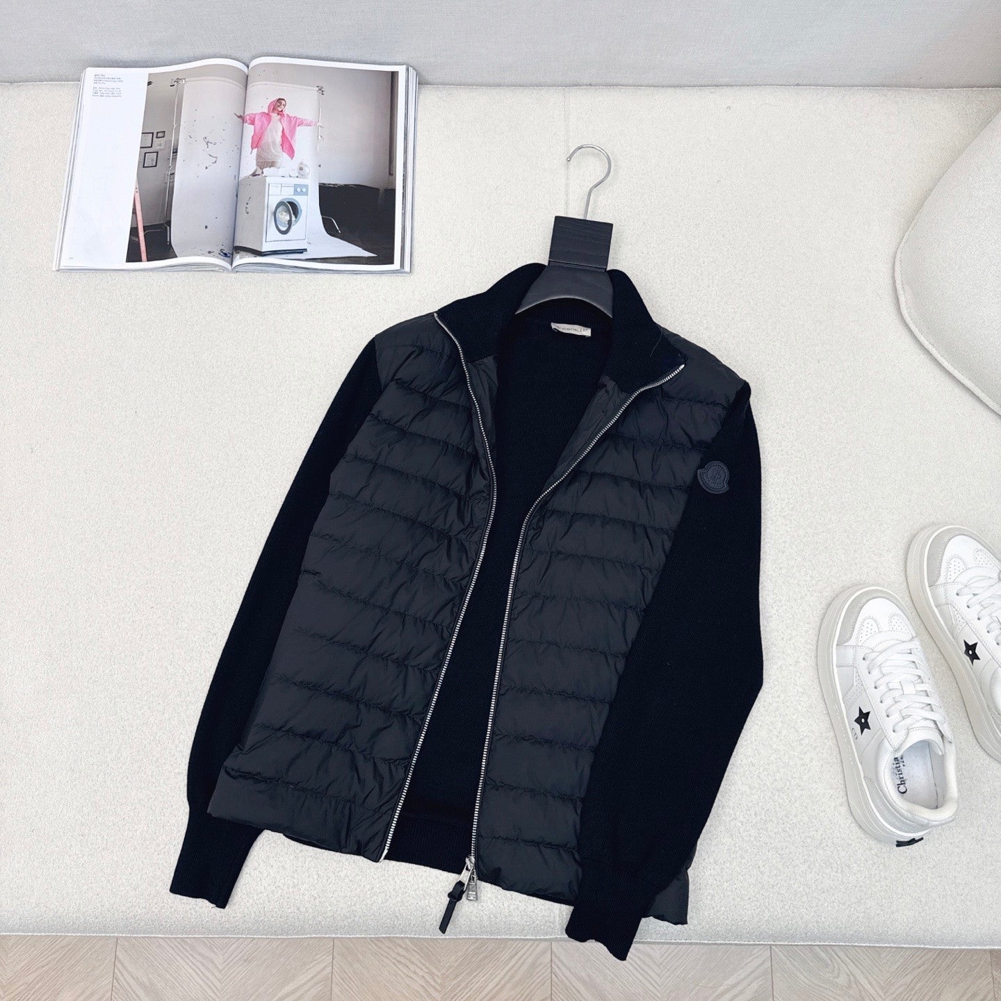 MONCLER PADDED CORDUROY Men's Goose Down Trendy Fashionable Simple Comfortable Stand Collar Warm Zipper Lightweight Wweater Fit Casual Down Jacket #332116