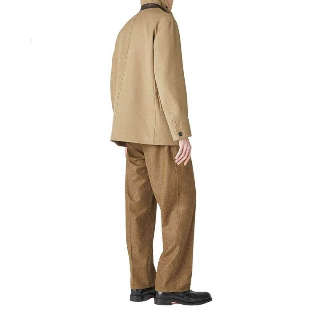 Loro Piana Men's Fall And Winter High-end Business Casual Trench Coat Jacket Lapel Single-breasted Cotton Trend Jacket Ngvp #2483