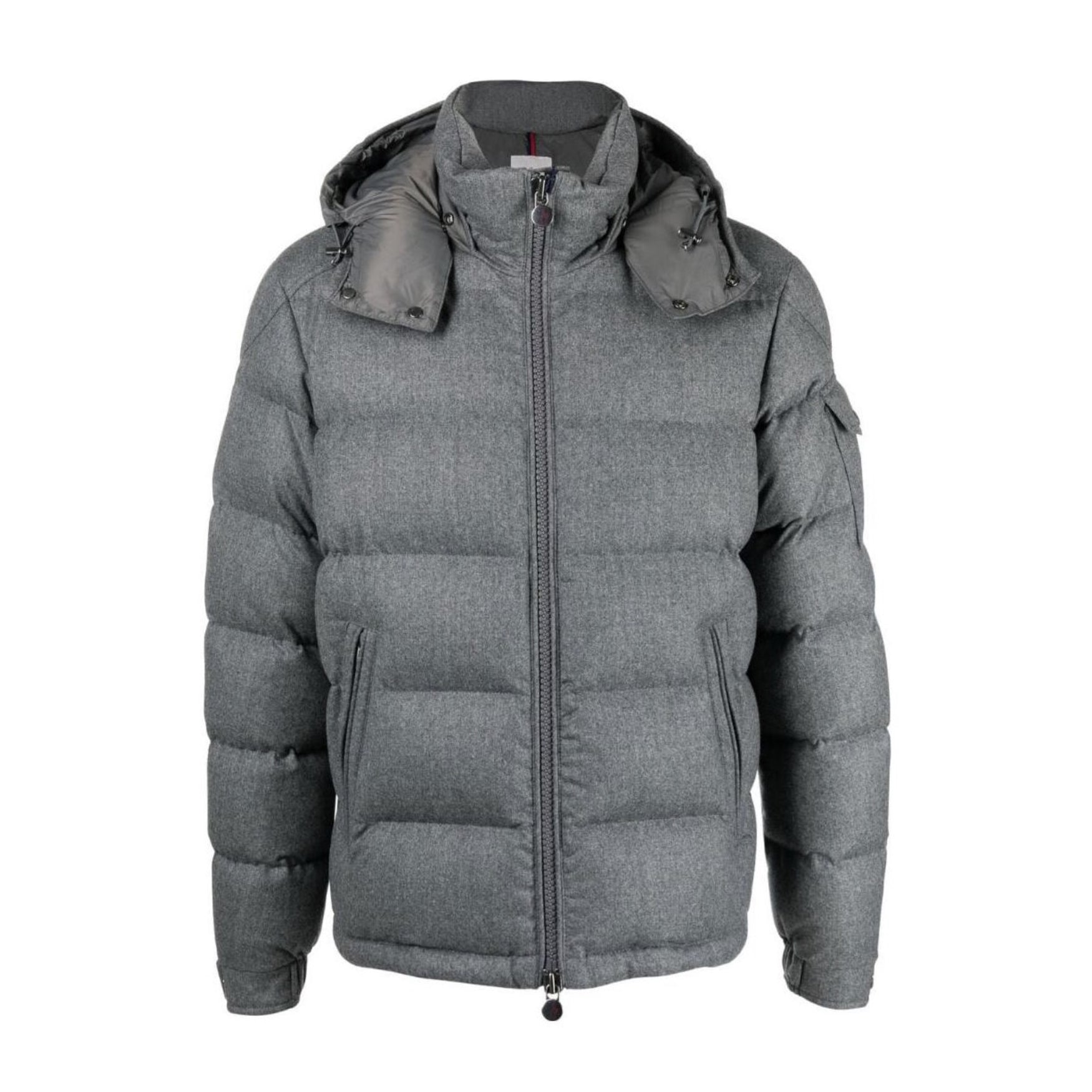 Moncler Men's Winter Solid Color Hooded Zipper Long Sleeve Puffer Down Jacket #73858