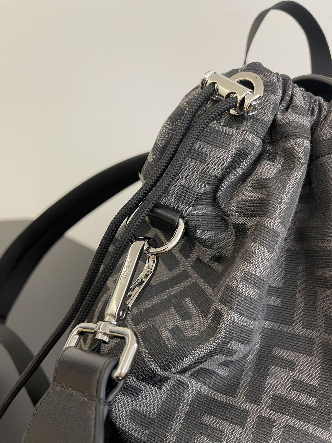 Fendi Unisex Fashion Classic Small Letter Pattern Multi-Function Drawstring Backpack Tote Bag Bags #78817