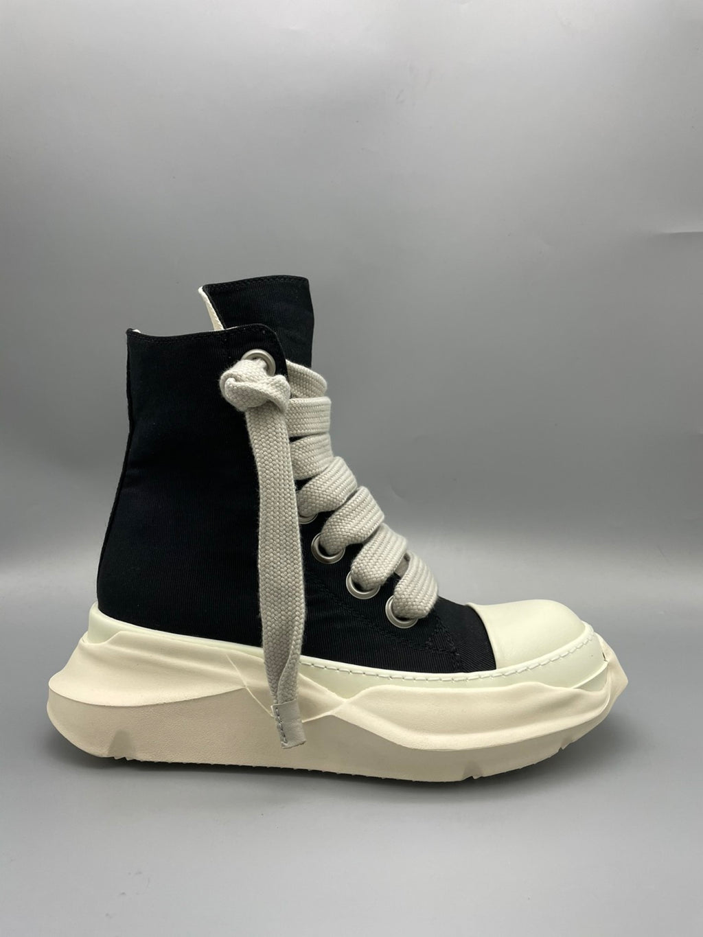 Rick Owens Drkshdw Men's Thick Lace High Top Shoes Heightened Thick Bottom Board Shoes Sports Casual Canvas Shoes Boots  #81379