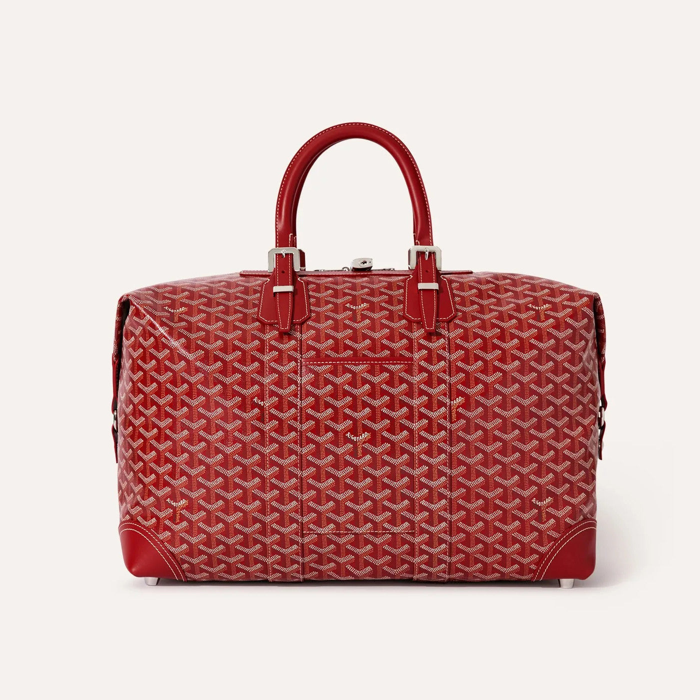 GOYARD Bowling45 Men's And Women's Fashion Classic All-over Print Zipper Closure Canvas Leather Oversized Travel Bag Bags BOWLIN045TY33CL33P #78364