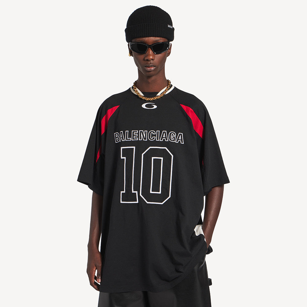 Balenciaga Men's Balenciaga NBA Collaboration Oversized T-shirt in Black Multicolor #377153