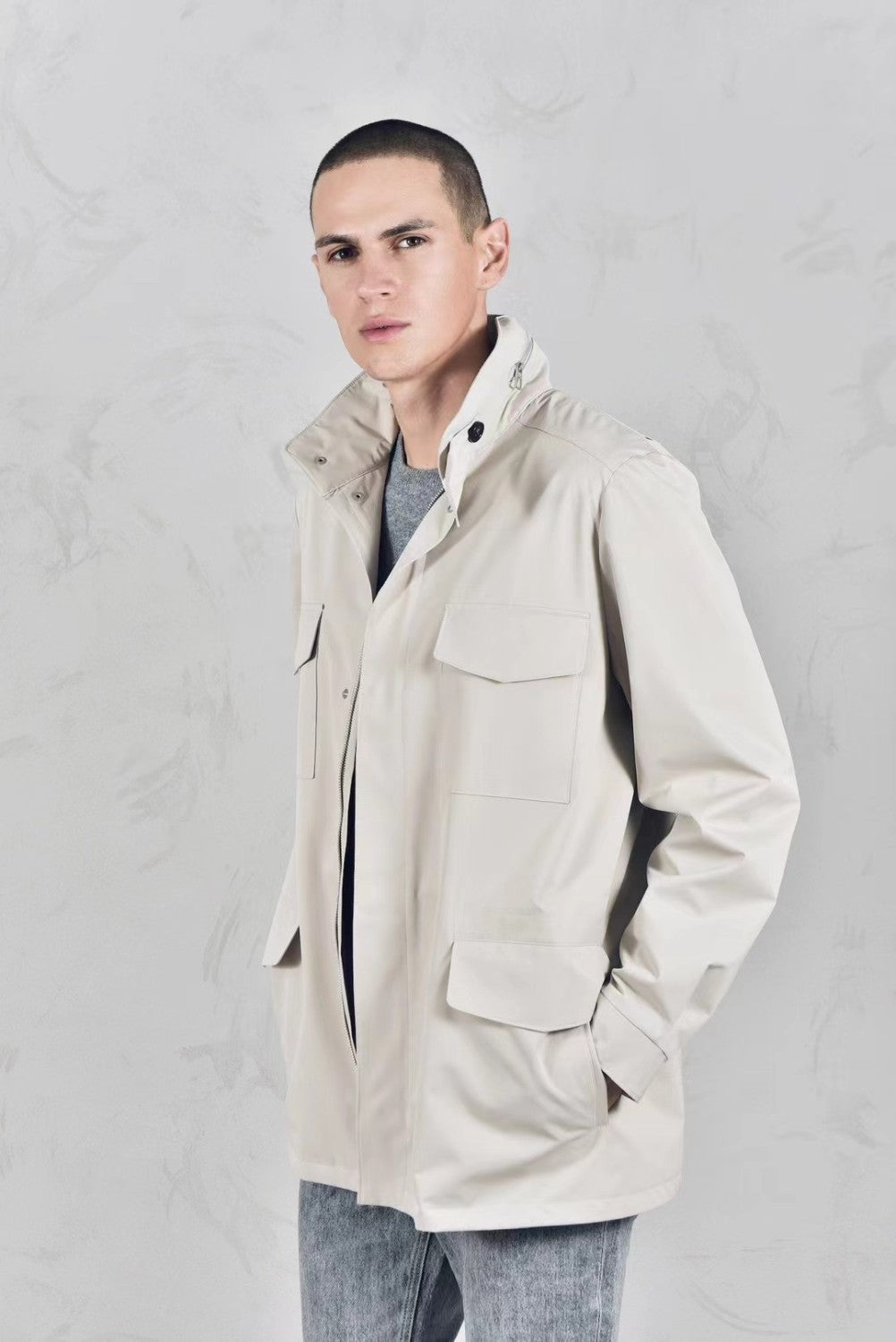Loro Piana Standing Collar Long Sleeved Jacket #21867