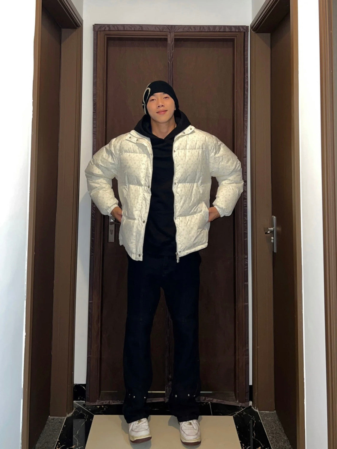 Chrome Hearts Dark Pattern Jacquard Down Jacket #333641
