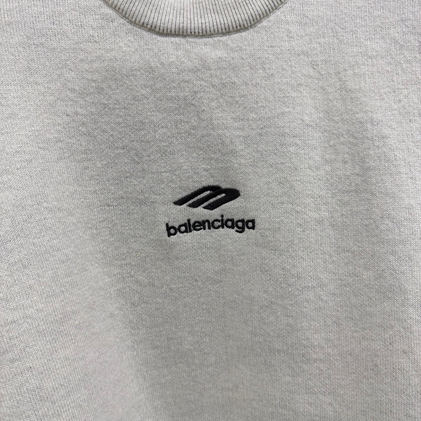 Top-quality Version Balenciaga Men's 3B Sports Icon Ski Crewneck in White Black #335728