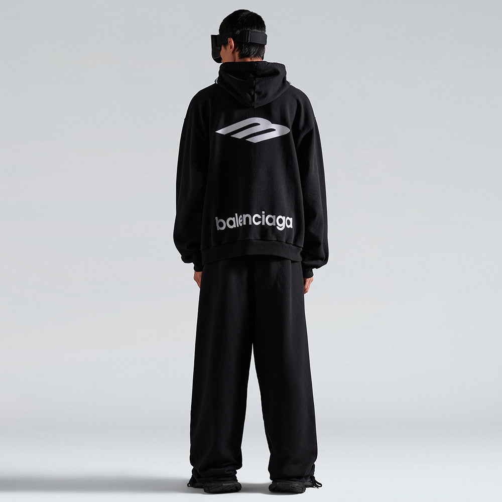 Balenciaga Top-quality Version Men's 3b Sports Icon Half-zip Hoodie in Washed #336946