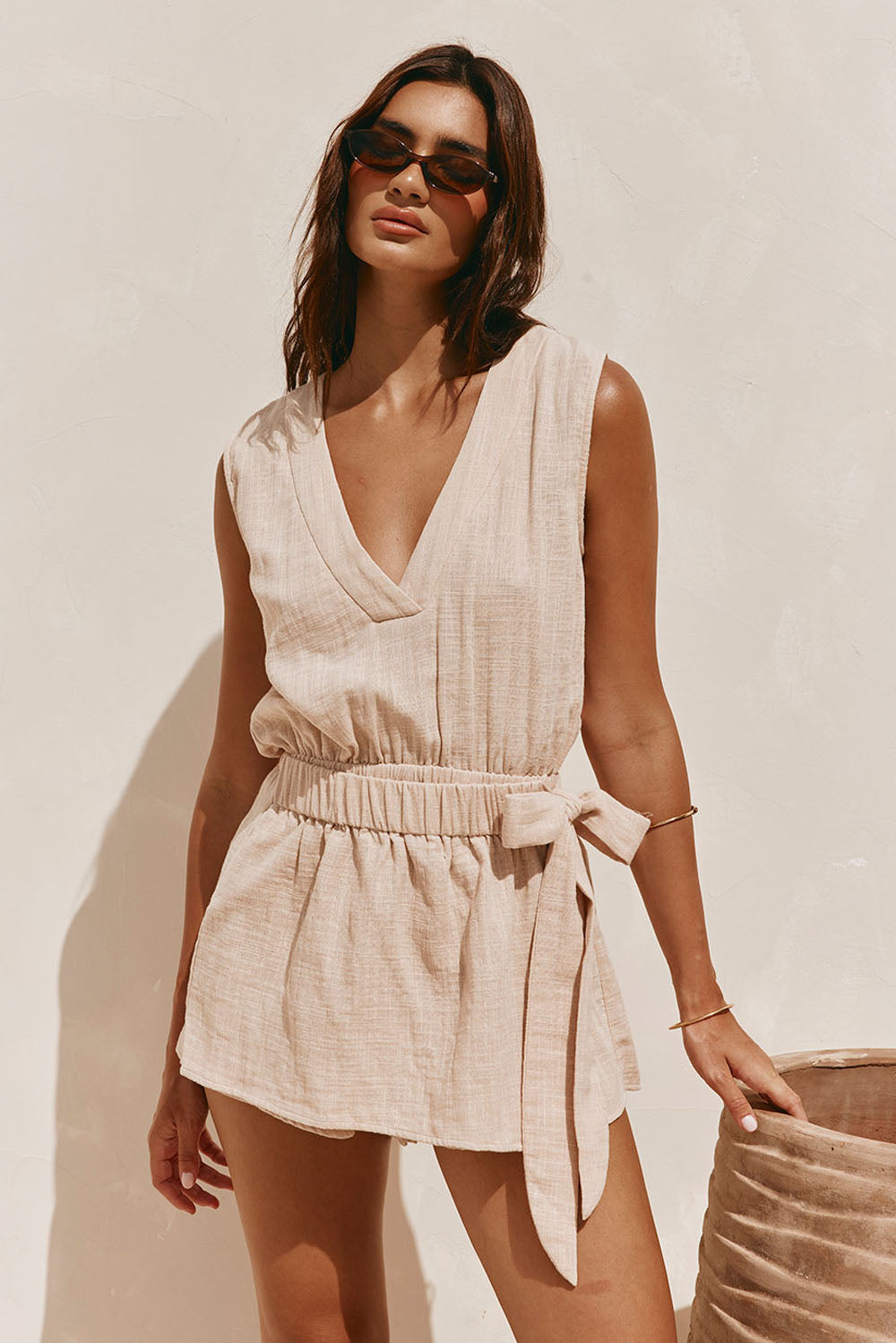Sandy Playsuit - Tan