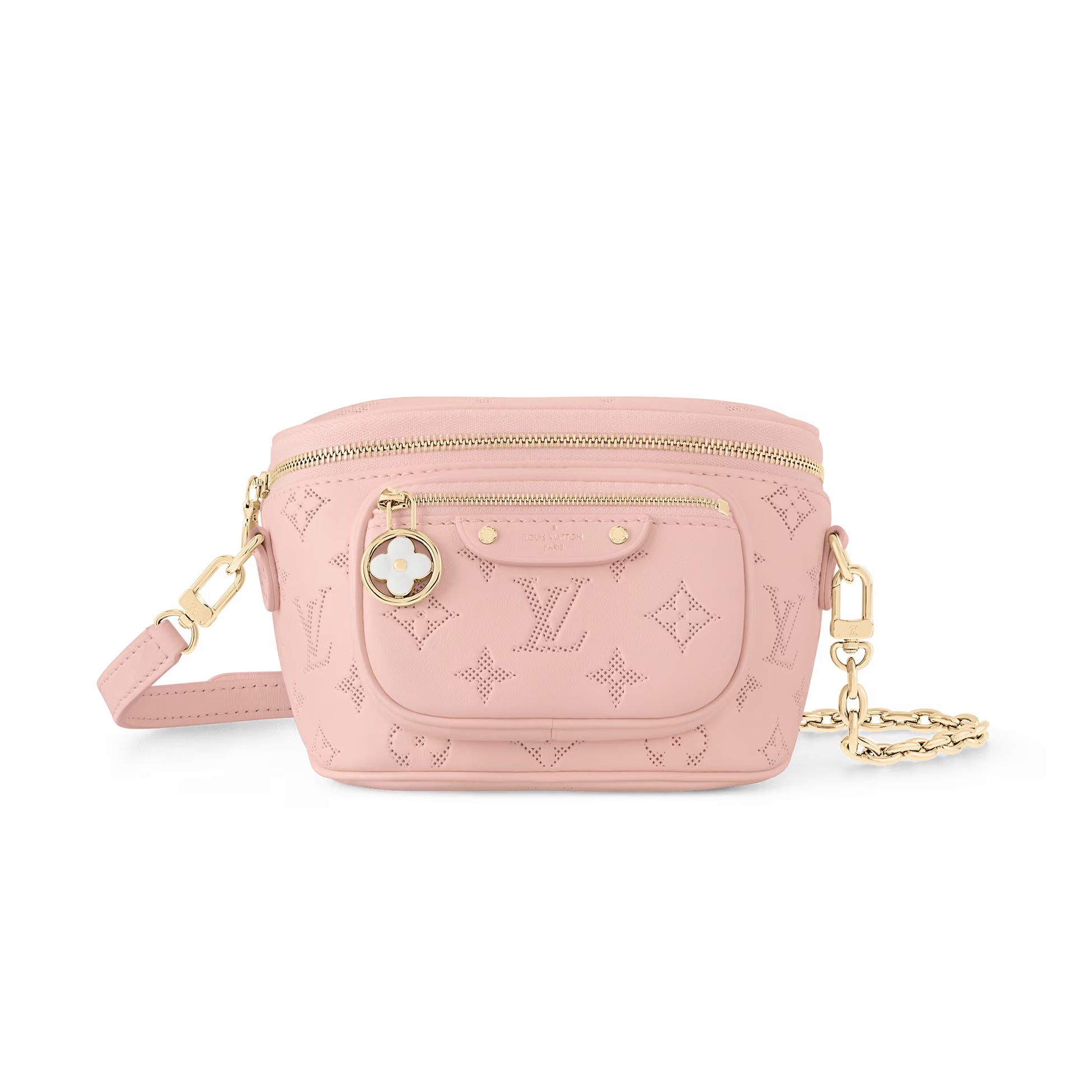 Louis Vuitton Mini Bumbag Flower Ring Women's Solid Colour Logo Print Soft Calfskin Handbag Shoulder Crossbody Bag Bags #76842