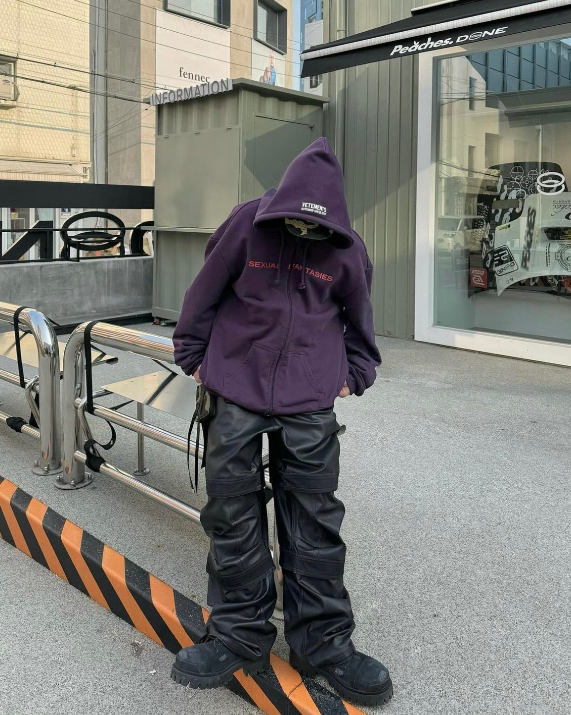 Vetements Men's Spring And Autumn Purple High Street Trend Hoodie Loose Pullover Hoodie Fashion Embroidery Letter Sweatshirt Long Sleeve Casual Top Jacket Ngvp #9978