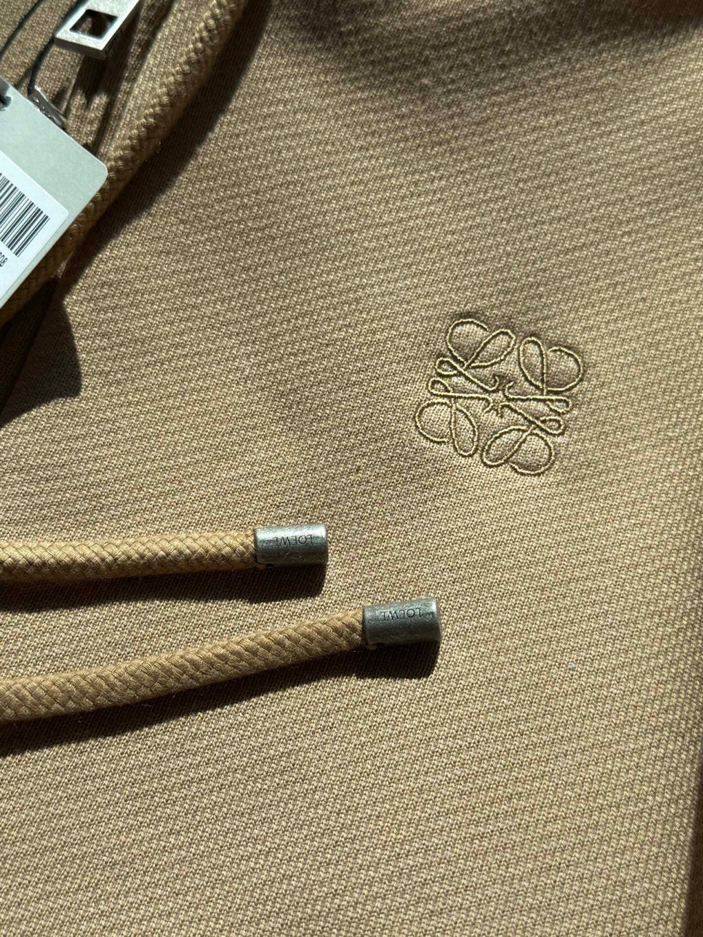 Loewe Zip-up Hoodie in Cotton Beige #333808