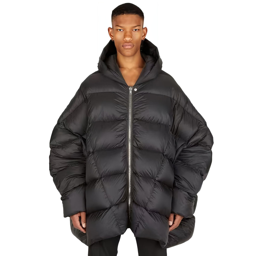 Rick Owens Women's Men's Fall And Winter Green Oversized Down Jacket Luxury Temperament Simple Trend Warm Down Jacket Ngvp #2498