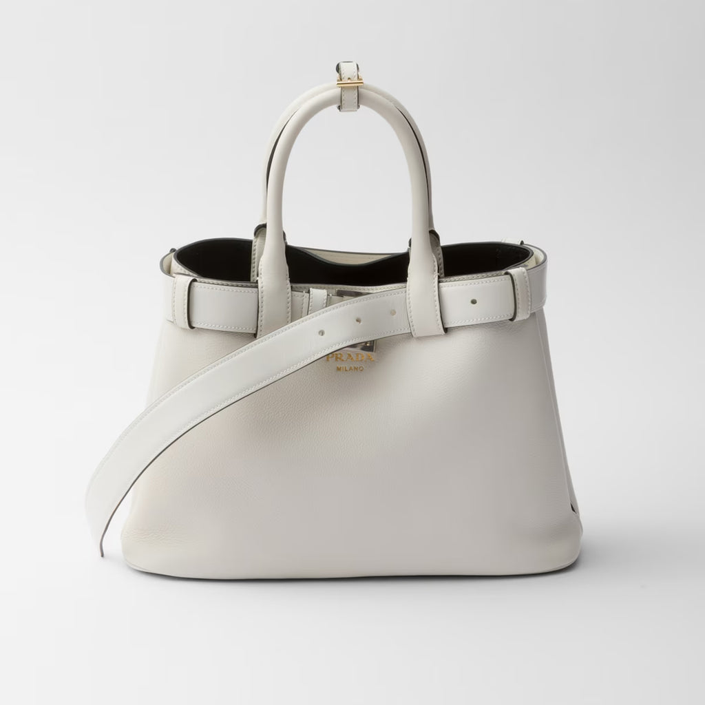 Prada Men's And Women's Buckle Leather Drawstring Handbag Large And Small Collection Fashion Trend Bag Bags 1BA434_2CY9_F03BH_V_OBO #76655