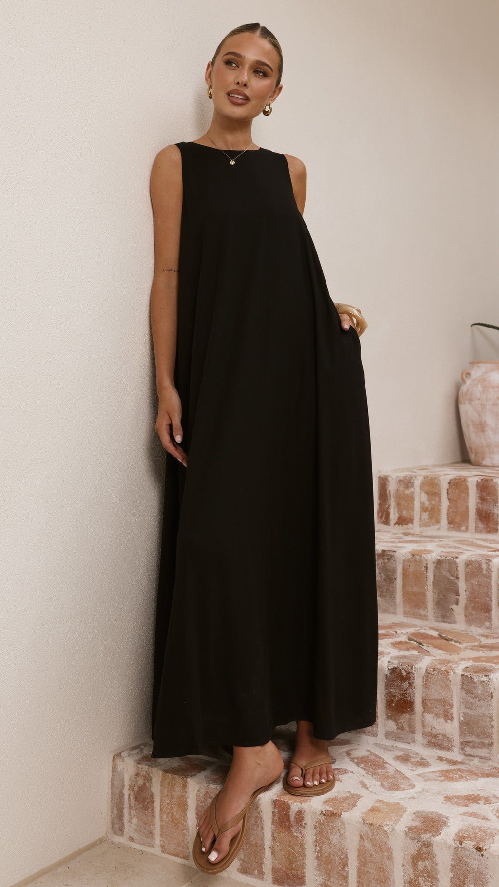 Mylah Maxi Dress - Black