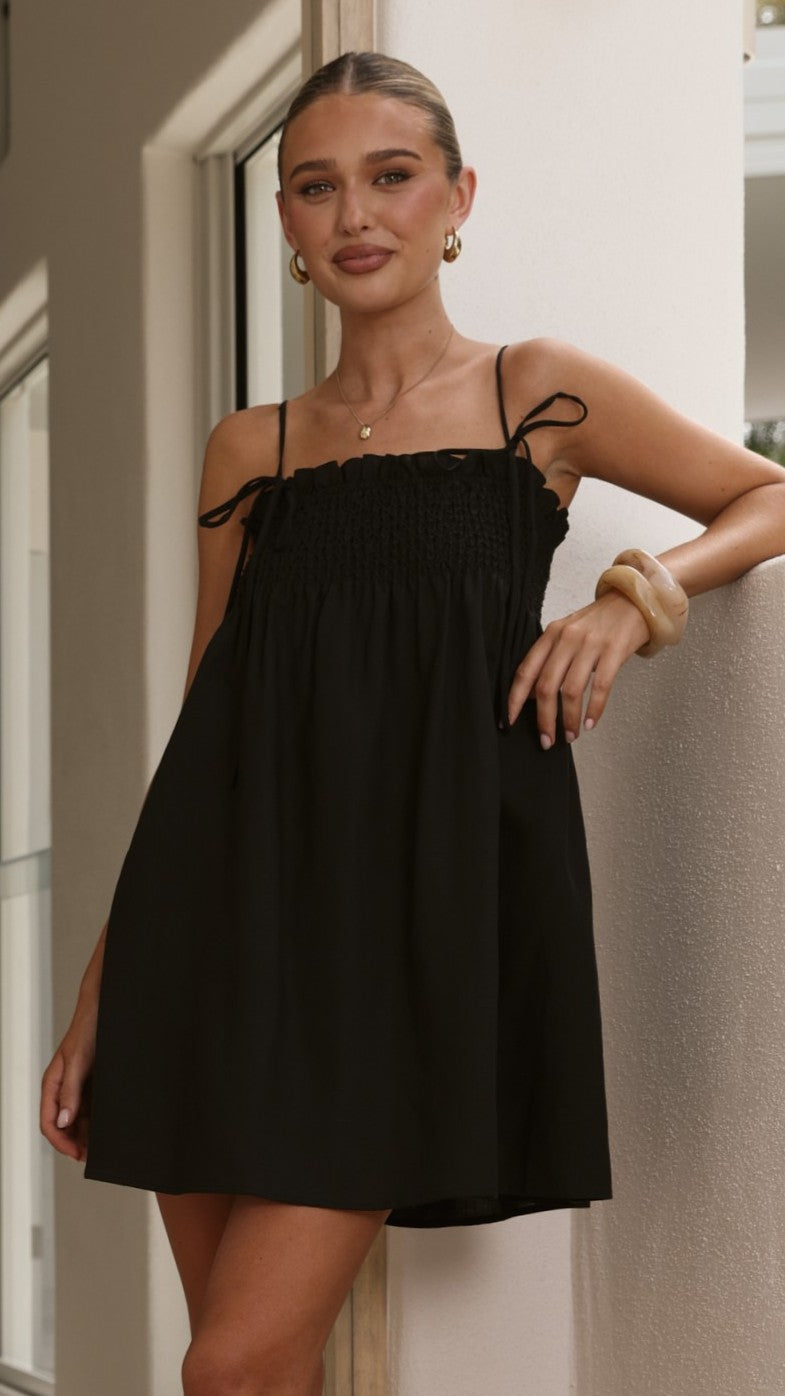 Wyomie Mini Dress - Black