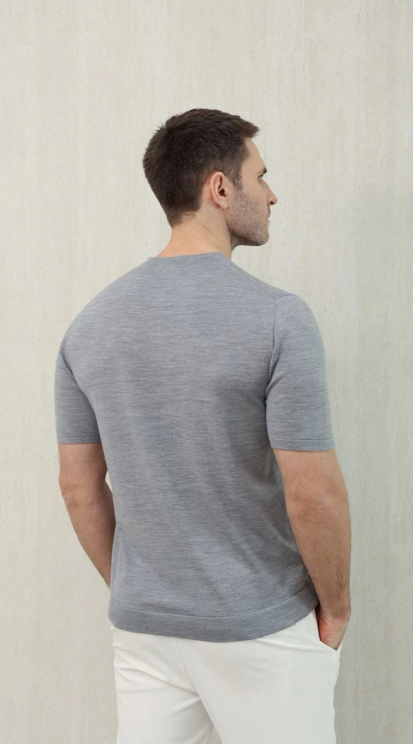 Loro Piana Top-quality Version Men's T-Shirt Cotton#375406