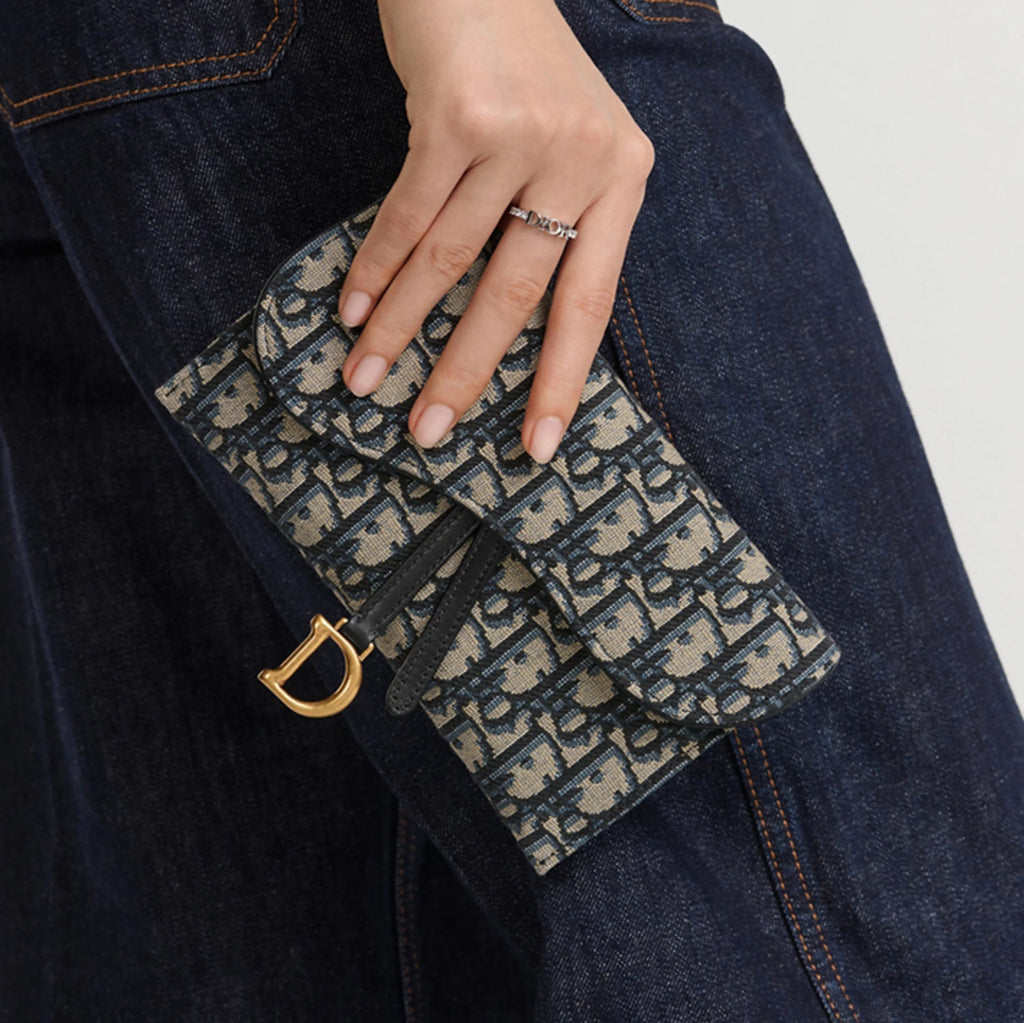 Dior Women's Fashion Classic Oblique Printed Embroidered Leather Saddle Chain Handbag Shoulder Bag Crossbody Bag Bags S5614CTZQ_M928 #78438