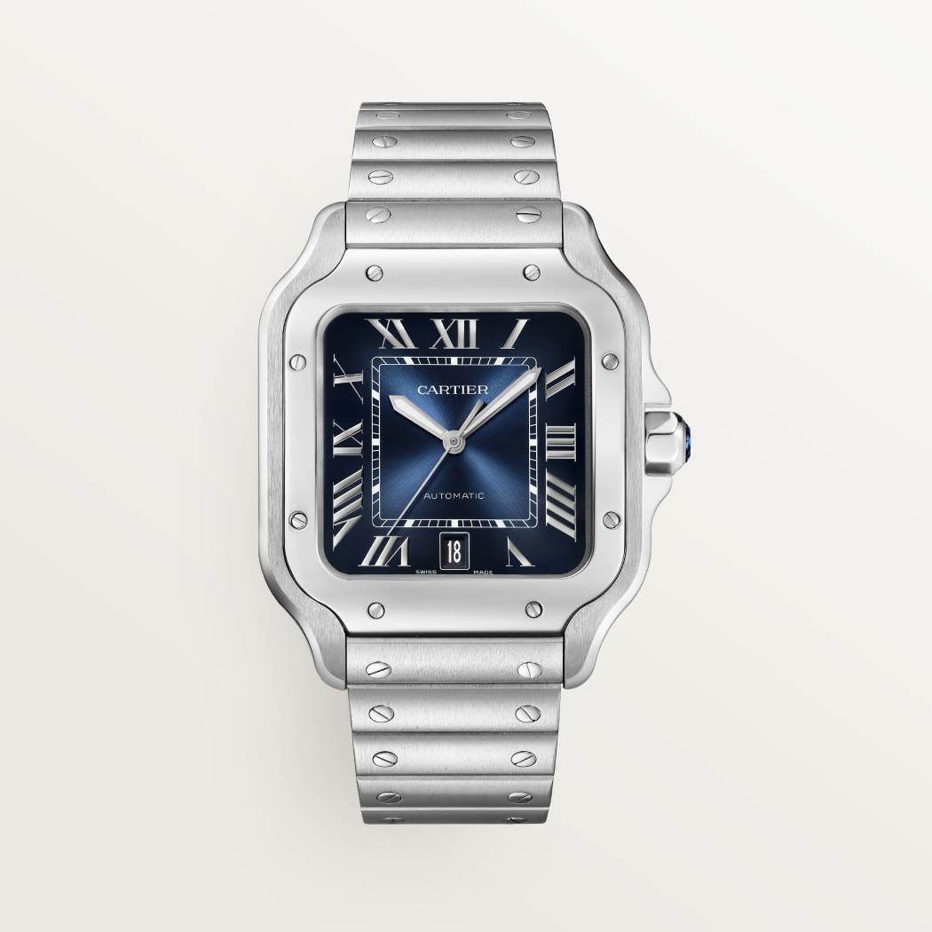 Cartier Santos De Cartier Watch Large Couple'S Watch Fashion Smartink Disassembly System Sapphire Cut Temperament Watch Accessories Thickness 9.08mm #81214