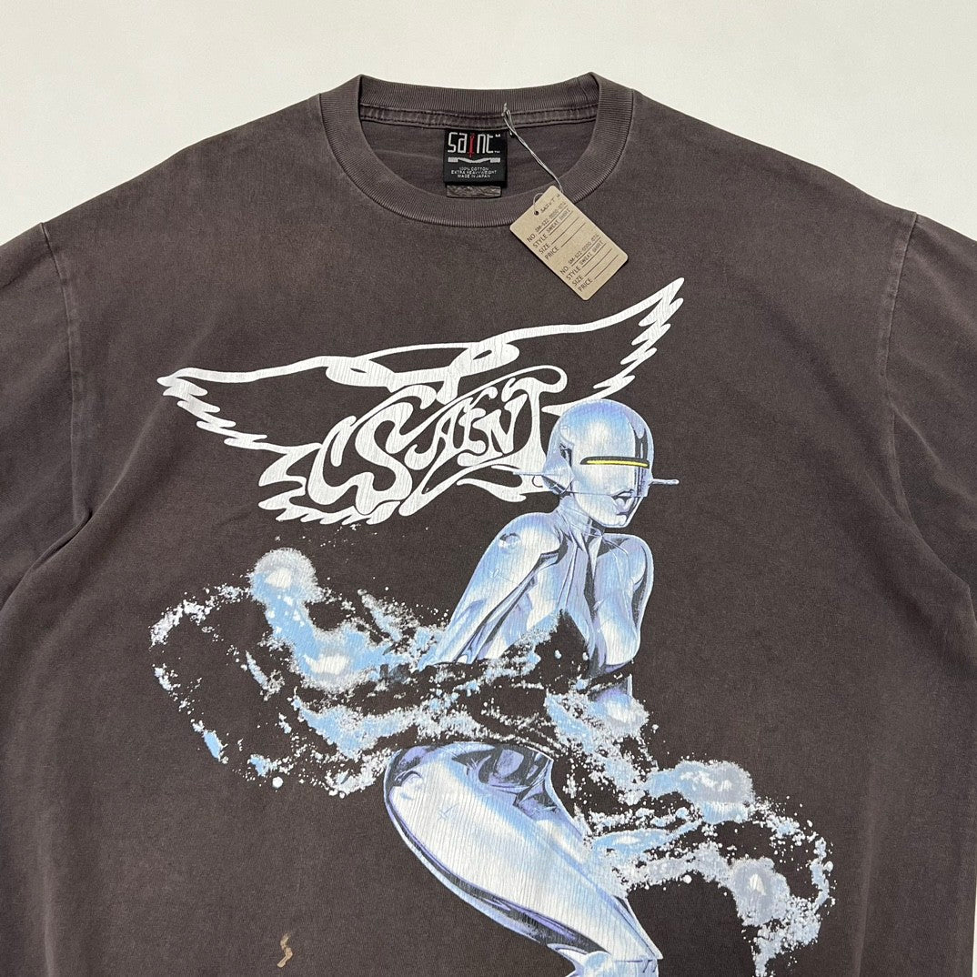 Saint Michael X Sorayama Hajime Sorayama Goddess Vintage Seamless Short Sleeves #377692