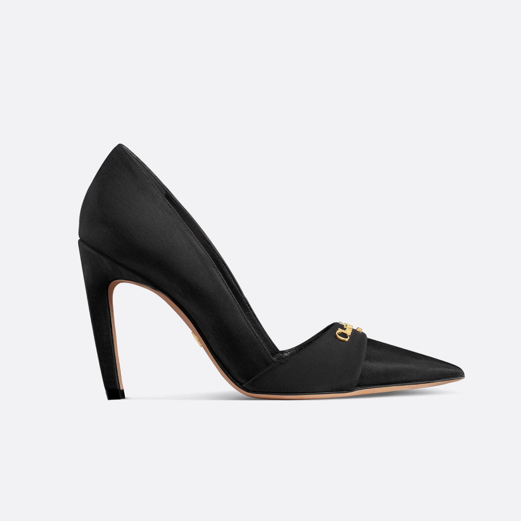 Escarpin My Dior Women's Summer Gold Letter Print Solid Color Cowhide Pointed Toe 8cm High Heel Shoes #77215
