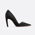 Escarpin My Dior Women's Summer Gold Letter Print Solid Color Cowhide Pointed Toe 8cm High Heel Shoes #77215