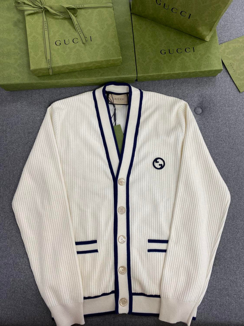 Gucci Patchwork Wool and Cotton-blend Cardigan #213410