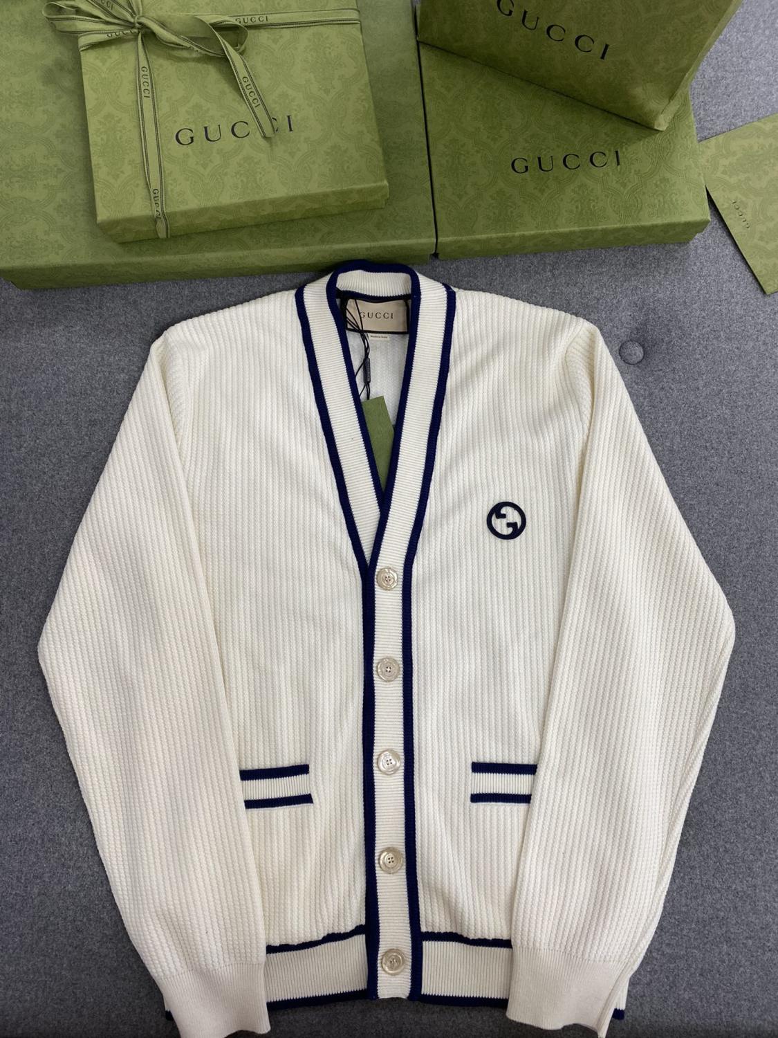 Gucci Patchwork Wool and Cotton-blend Cardigan #213410