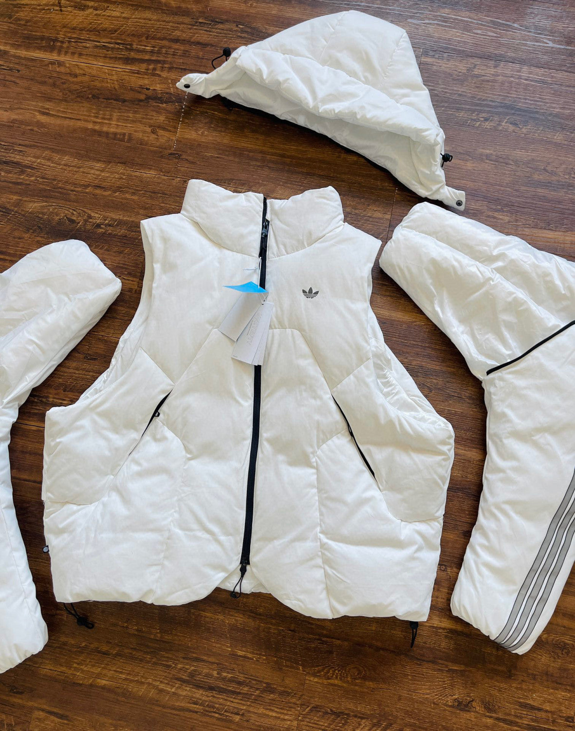 Adidas Originals x HAMCUS Hooded Long Sleeved Down Jacket #21976